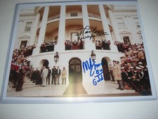 JIMMY CARTER ROSALYNN CARTER MIKE ERUZIONE 80 OLYMPICS W/HOLO SIGNED 8X10 PHOTO
