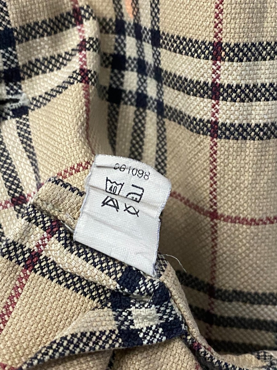 BURBERRY LONDON ENGLAND ノバチェック Burberry London Scarf 54x11 Inches Beige Nova Check 100% Lambswool