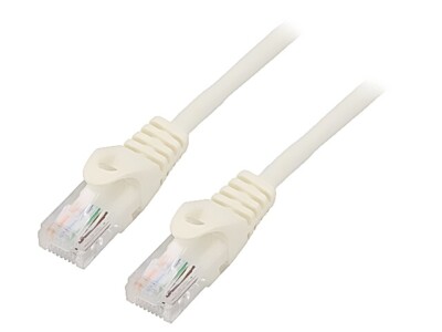 2X PCU5-10CC-0150-W Patch cord U/UTP 5e Line CCA PVC weiß 15m 26AWG Adern: 8 LA