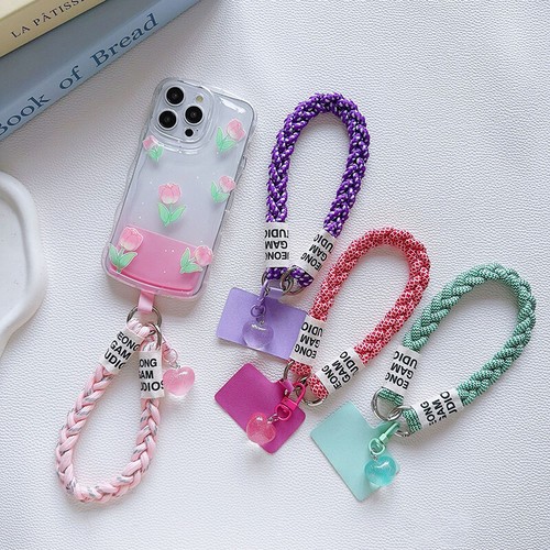 Versatile Phone Lanyard Universal Phone Anti-loss Heart Pendant Wrist Straps - 第 5/21 張圖片