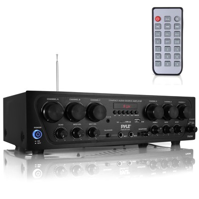	Pyle Wireless Bluetooth Karaoke-6 Channel 750 Watt Home Audio Sound Power St...