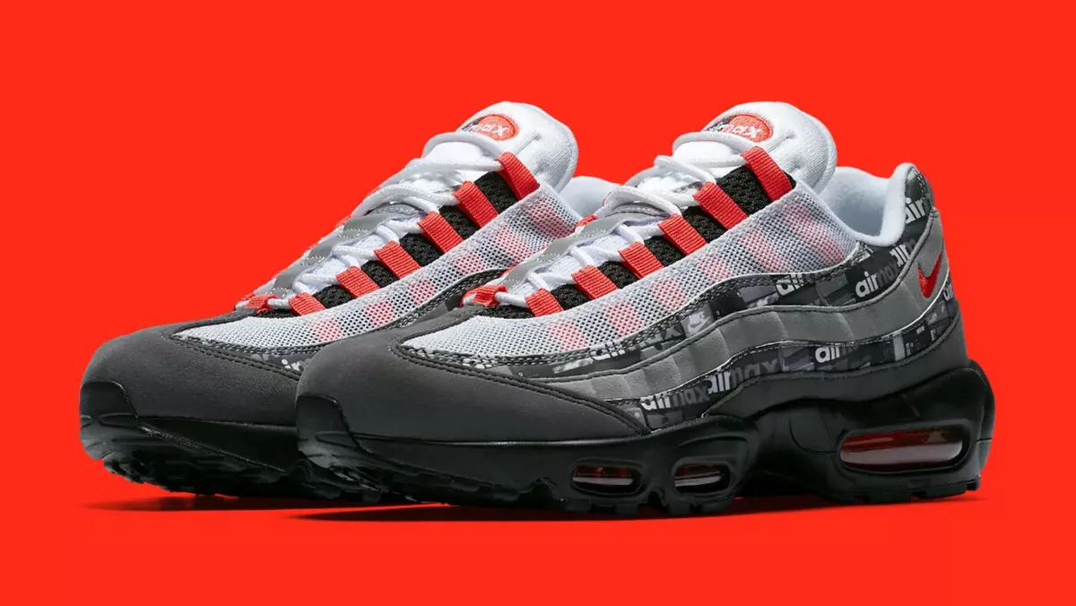 Atmos x Air Max 95 'We Love Nike' BLACK CRIMSON GREY AQ0925-002 Size 10