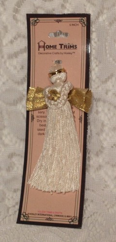 Tasseled Angel Ivory Gold Hosely Inc Fringed Angelic Anytime Decoration tblmw1 - Picture 5 of 9