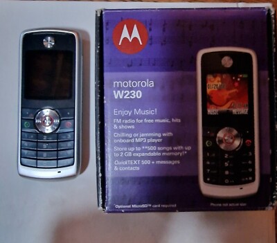 Motorola W230 - Silber (Ohne-Simlock) Handy in OVP