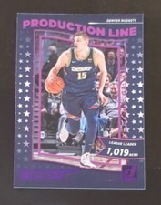 🏀2022-23 Nikola Jokic Donruss Production Line Insert 5 Press Proof Purple Foil
