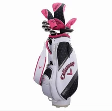 CALLAWAY SOLAIRE Ladies’ Pink Golf Club 8 pc Set with Caddy Bag 2018 model NEW
