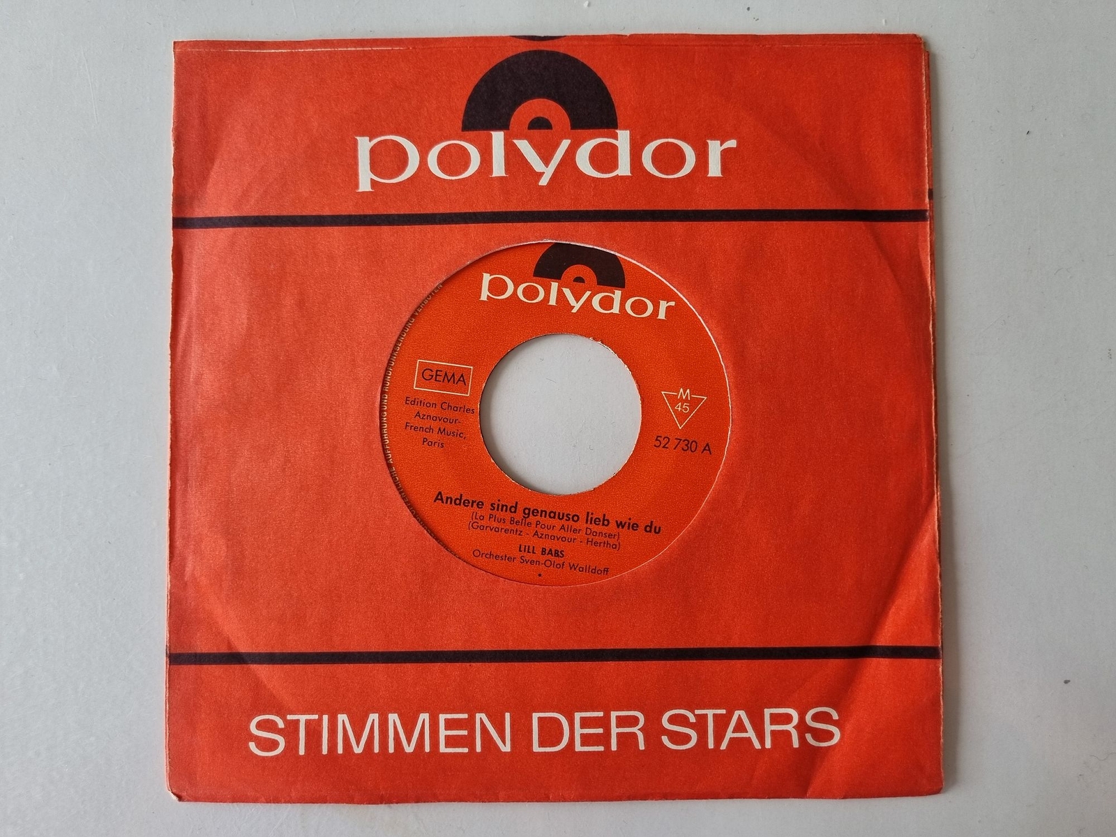 Lill Babs - Andere sind genauso lieb wie du 7'' Vinyl Germany