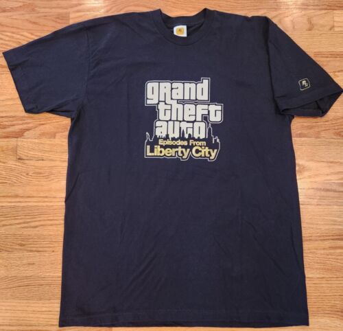 Grand Theft Auto Episodes from Liberty City Shirt XL Rockstar 2009 Preowned GTA4 - Afbeelding 1 van 17