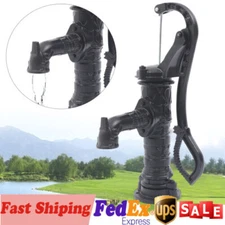 Hand Pump Cast Iron well water Pitcher  Press Suction Yard Ponds Garden Kit Home
