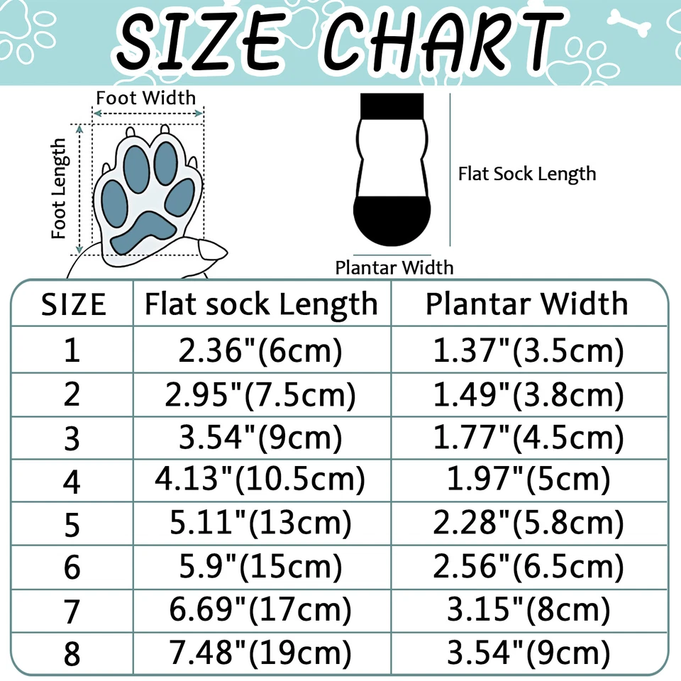4Pcs домашних животных милый лапы протектор вязаные носки помещении нескользящая обувь для S/M/L собаки щенка - Изображение 2 из 4