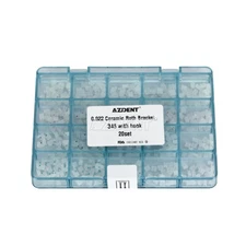 AZDENT Dental Orthodontic Ceramic Clear Brackets Braces Roth 022 Hook 345 Mesh