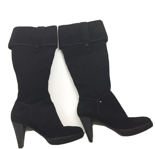 Botas Rockport US Mujer 5.5 EU 35.5 Negro Gamuza Tacones Hasta la Rodilla - Imagen 2 de 8
