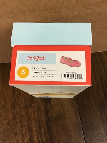 A45 NEW Toddler Girls' Becca Ballet Flats in Pink by Cat & Jack Size 5 free ship - Picture 5 of 5