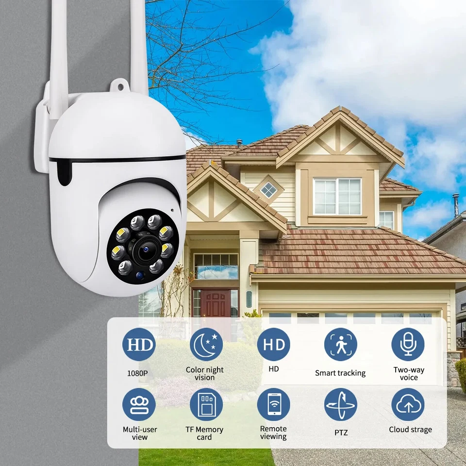 4x Wireless 5G WiFi Security Camera System Smart outdoor Night Vision Cam 1080P - Image 3 of 4