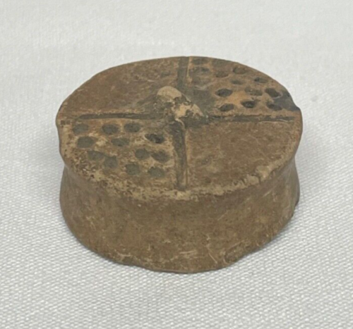 ENGRAVED PRE-COLUMBIAN MAYAN EAR SPOOL EARSPOOL COLIMA JALISCO OLMEC ~FREE SHIP~ - Picture 2 of 5