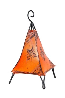 Orientalische Marokkanische Stehlampe Leder Lampe Hennalampe Lederleuchte  - Bild 1 von 4