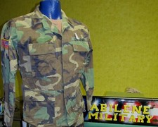 US M81 Woodland BDU Shirt Army Military Camo Winter Uniform SMALL MEDIUM LARGE