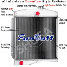 3Row Aluminum Radiator For 1955 Jeep Willys 1959-1971,61 Jeep CJ3 CJ5 CJ6 Manual