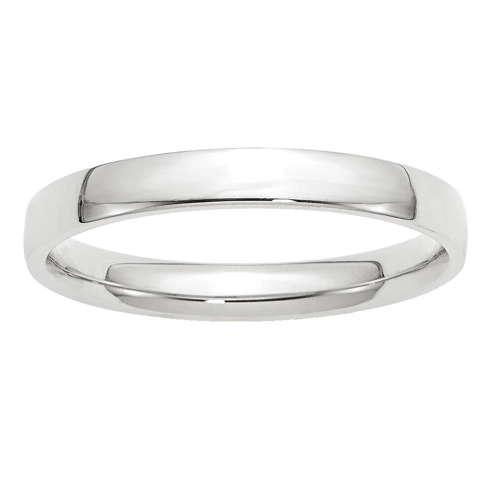 Anillos De Oro Blanco de Banda Anillo para Hombres 10.5