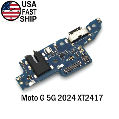 New USB Charging Port Board Power Jack Dock For Motorola Moto G 5G 2024 XT2417