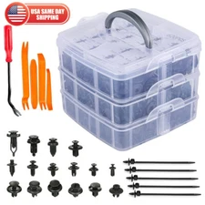620PCS Car Body Plastic Push Pin Rivet Fasteners Trim Panel Moulding Auto Clips