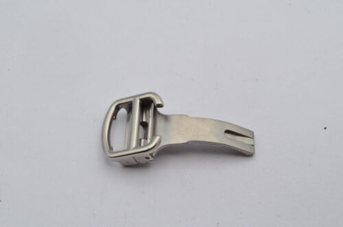 CARTIER LEDER ARMBAND FALTSCHLIESSE 14MM STAHL DEPLOYMENT CLASP RUNDE VERSION