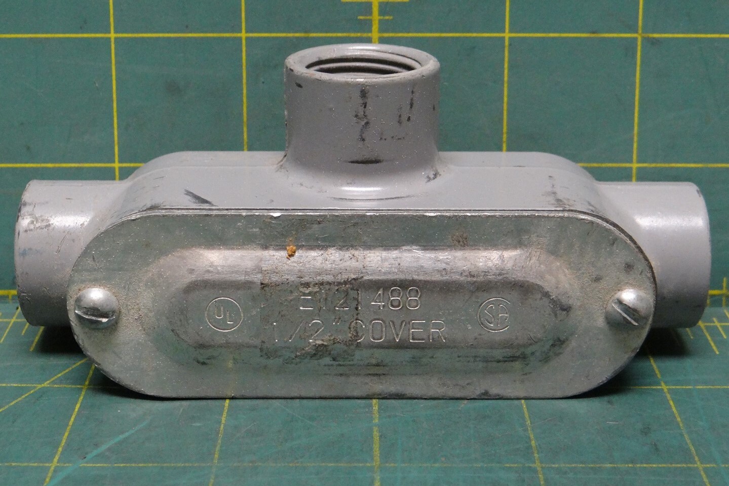 Unbranded E121488 1/2Inch Type T Aluminum Threaded Conduit Body eBay