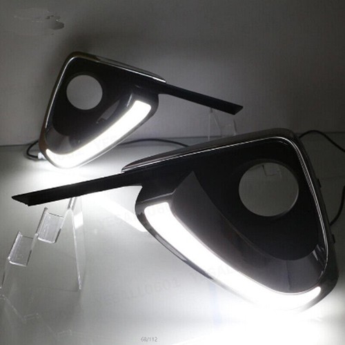 2PCS LED DAYTIME RUNNING FOG LIGHT DRL TURN SIGNAL FOR TOYOTA FORTUNER 2015-2018 - Picture 4 of 9