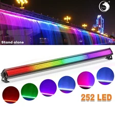 1-6 Pack Wall Wash Light Bar 252 LED RGB DMX Stage DJ Beam Lighting Party Effect
