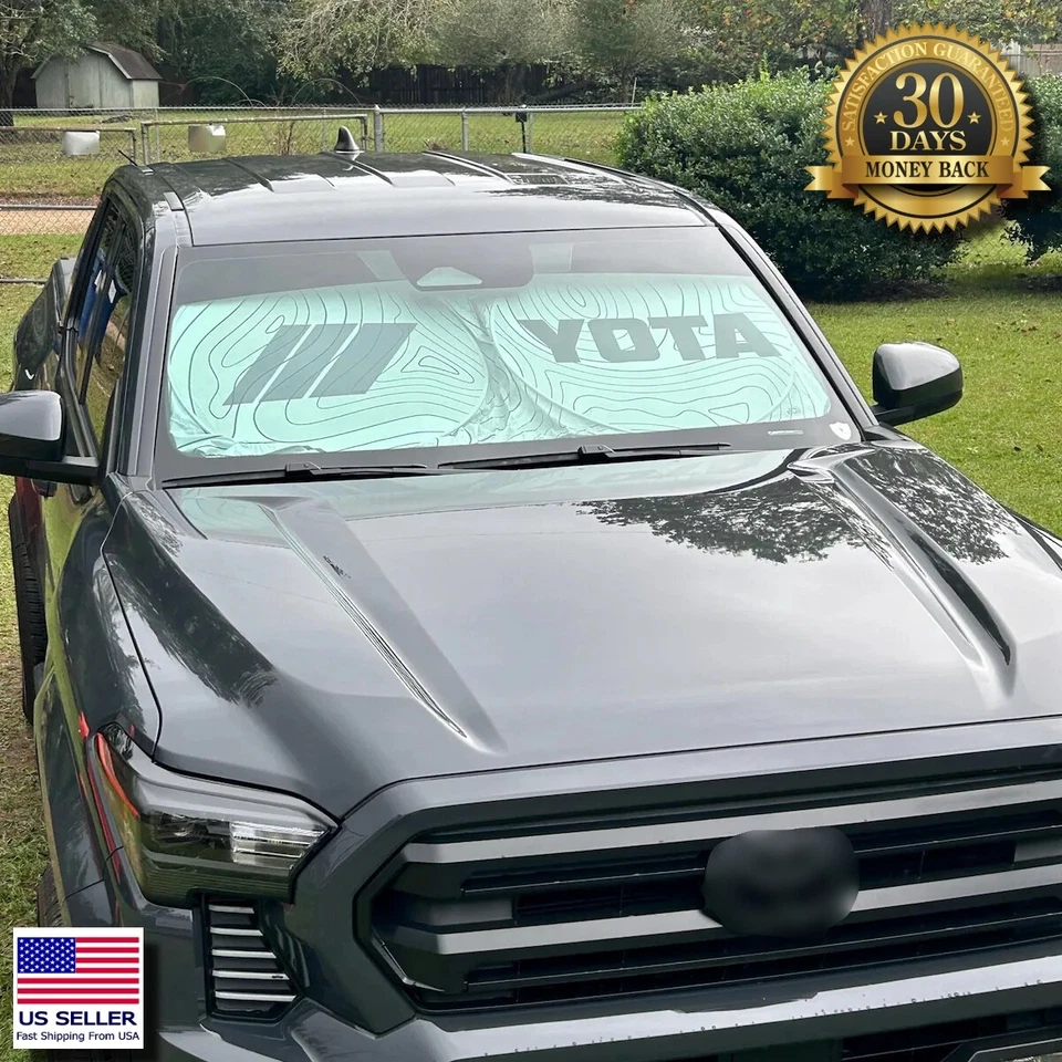 Parabrisas parasol TRD bloque UV topográfico para Toyota Corolla 2020-2025 Foto 4 de 4
