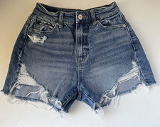 American Eagle Highest Rise Mom Short Size 000 Comfort Stretch Waistband
