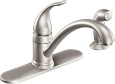 Moen CA87480SRS Torrance Single-Handle Low-Arc Kitchen Faucet w/Sprayer