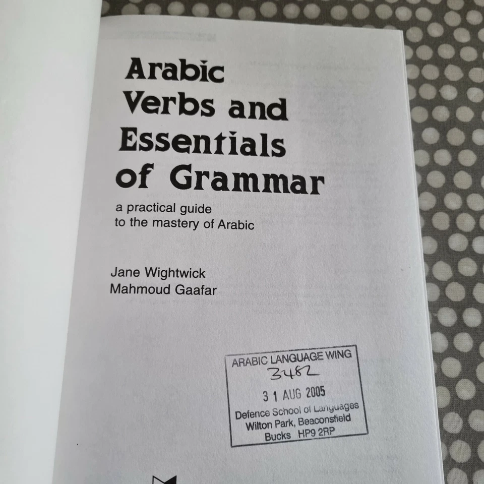 Arabic: Verbs & Essentials Of Grammar By Jane Wightwick. Paperback  - Image 4 of 4
