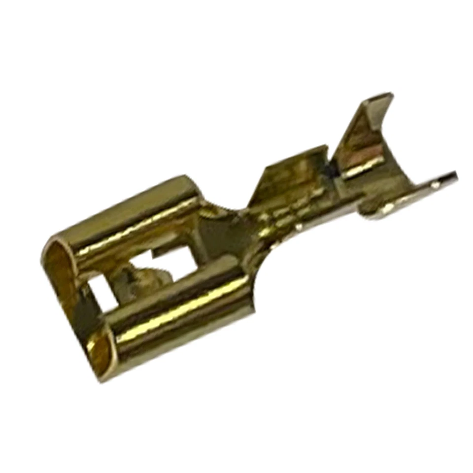 (100) Female Terminal for Relay Connector Locking Tang 1/4" (.250) Push On Tab - Image 2 of 4