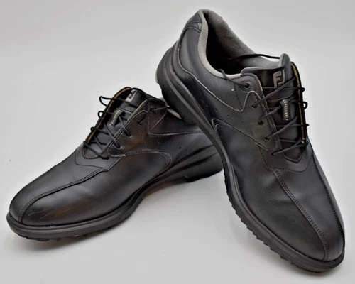 FootJoy GreenJoys Men's Size 10 M Golf Shoes Spikeless 45368 Black Leather FJ