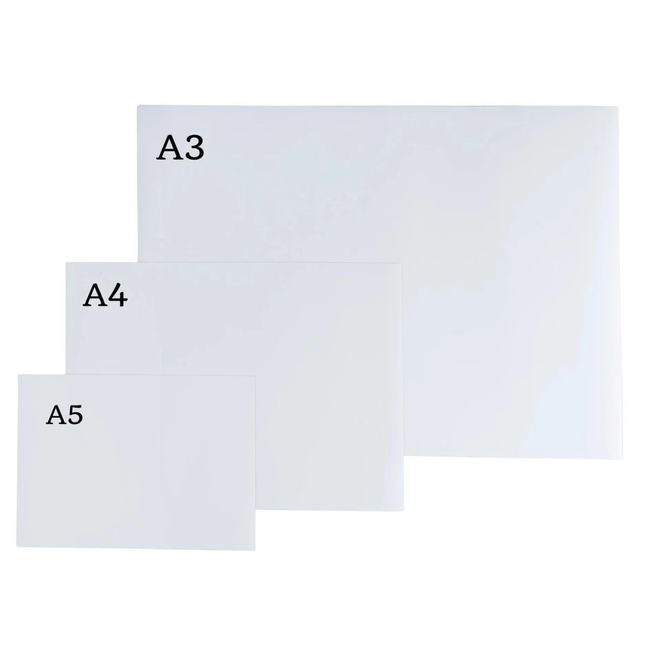Acrylic White Memo Board Fridge Board Chalk Pen Easywipe A5,A4,A3,A2 K&M - Image 2 of 4