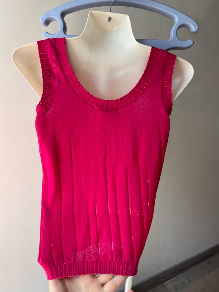 Authentic Christian Dior Boutique Paris Fuchsia Pink Sleeveless