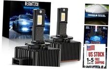 D1S/D1R Bulb,28000Lumens 80W 6500K White Plug and Play with Cooling Fan