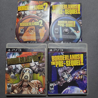 PS3 Borderlands 2 & The Pre-Sequel Sony PlayStation 3 Games Lot