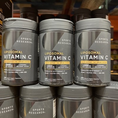 [2 ] Sports Research Advanced Vitamin B Complex 180 v-Soft Gels x 2 bottles.
