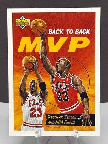 Michael Jordan 1992-93 Upper Deck Back To Back MVP Card # 67 - Picture 4 of 5