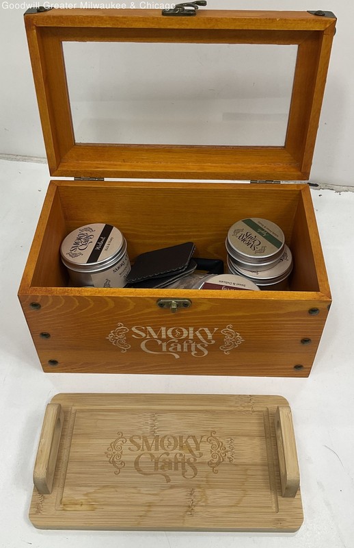 Smoky Crafts Box Drink Food Smoke Infusing Kit With Infused Wood Chips