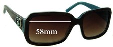 SFx Replacement Sunglass Lenses fits Gucci GG3159/S - 58mm Wide