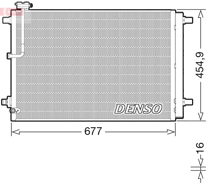 Fits DENSO DCN02046 Air conditioning condenser DCN02046 A/C condenser ⭐UK Stock⭐