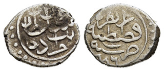 FITZ Coin Ottoman Türkiye Sultan Mehmed II Silver Akce Kostantiniye 886H AWA183