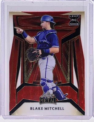 2023 Leaf Metal Baseball Blake Mitchell Super Prismatic Gold Red Proof 1/1