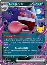 Pokemon TCG GCC Gengar ex 090/128 ITA 30th Celebration 30C EXC/NM