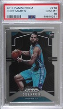 2019-20 Panini Prizm Rookie Silver Prizm Cody Martin #278 PSA 10 GEM MT 3b3