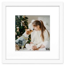 , 12x12 Solid Wood Frames with Tempered Glass, Display 12x12 or 8x8-inch Pict...
