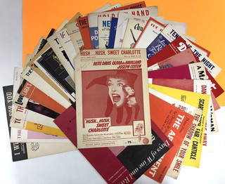 31x HOLLYWOOD MOVIE Sheet Music Lot: 1950's 60s 70s Good to Very Good Cond.